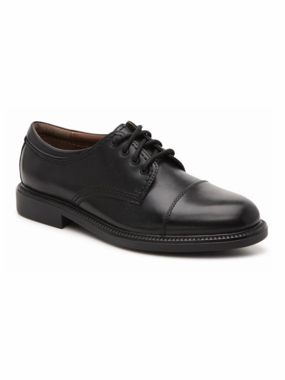 (NIB) DOCKERS • Black Gordon Leather Cap-Toe Oxford Dress Shoes, 10.5 Wide